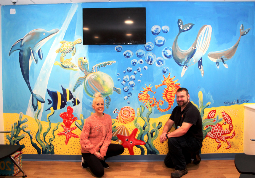 Children's Waiting Room Transformed into a Work of Art
