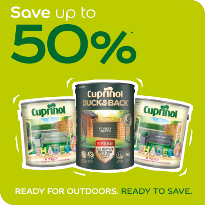 Save up to 50% Off Garden & Shed